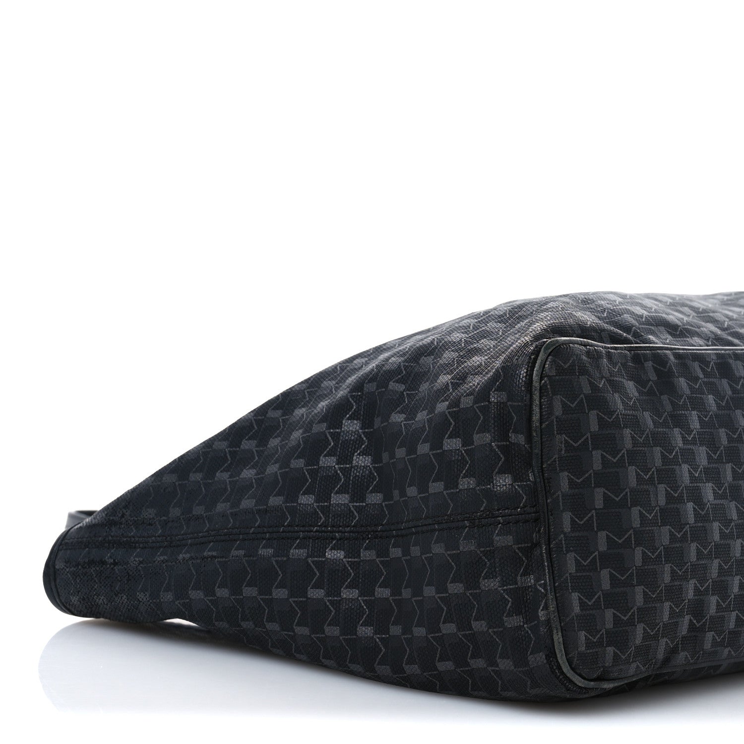Moynat Calfskin Canvas 1920 M Monogram MM Tote Black Multicolor 8 of 14
