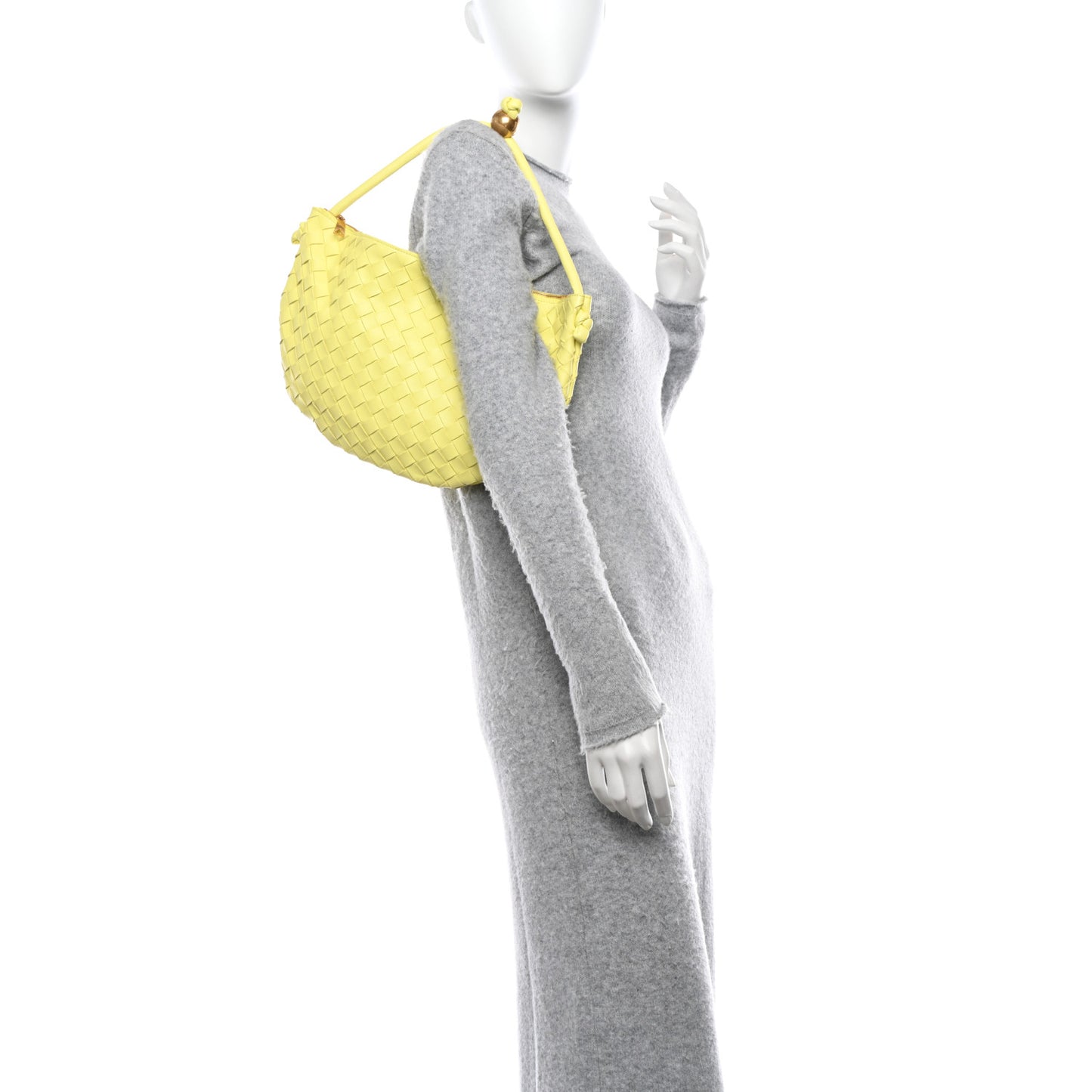 Nappa Intrecciato Medium Turn Pouch Lantern