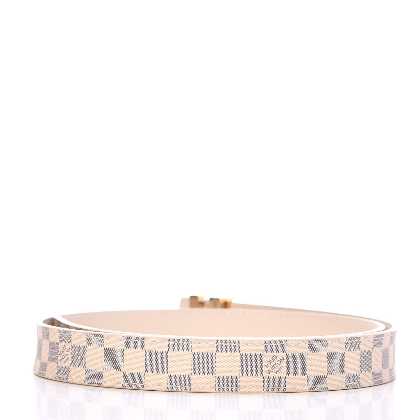 Damier Azur LV Initiales Belt 85 34