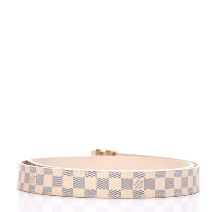Louis Vuitton Damier Azur LV Initiales Belt 85 34 3 of 9
