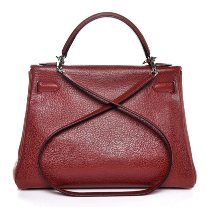 Hermes Buffalo Kelly Retourne 32 Rouge H 5 of 37