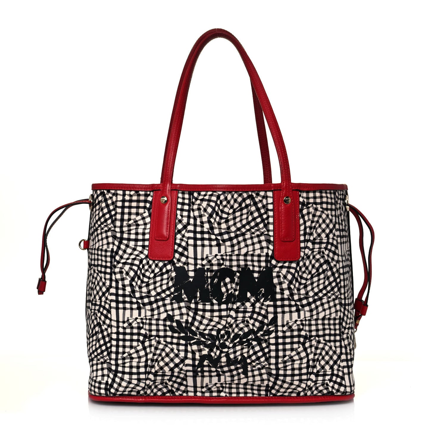 Visetos Medium Liz Reversible Shopper Tote Ruby Red