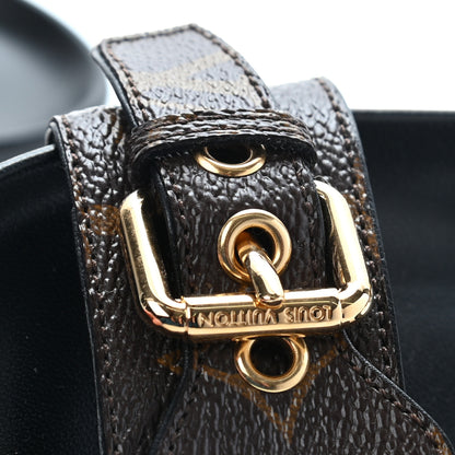 Louis Vuitton Monogram Bom Dia Mule Sandals 39 Black 6 of 10