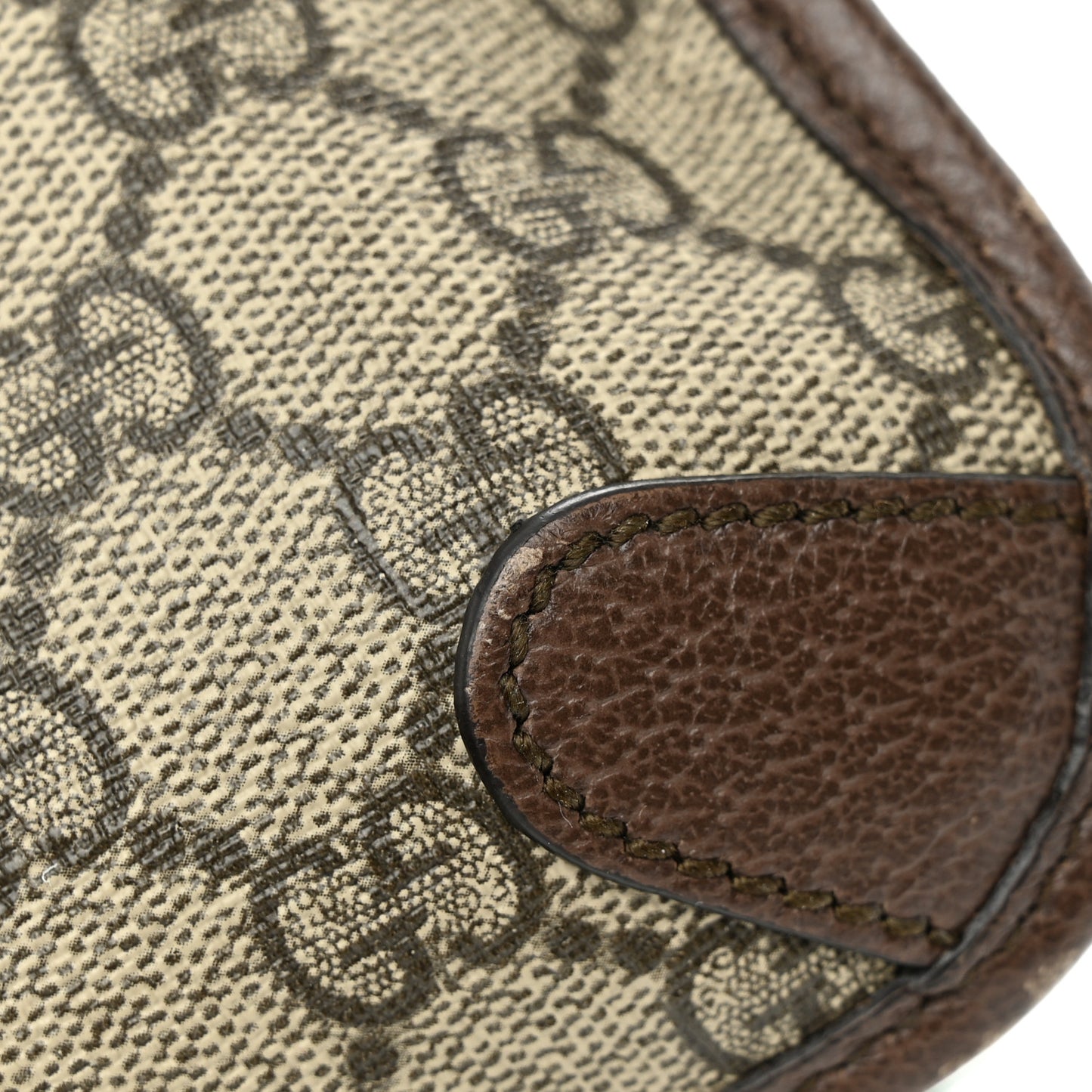 GG Supreme Monogram Neo Vintage Web Belt Bag Brown