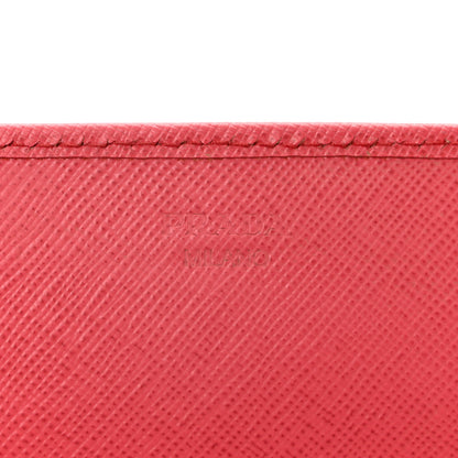 Prada Saffiano Metal Oro Chain Wallet Peonia 6 of 12