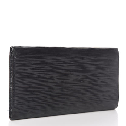 Louis Vuitton Epi Porte Tresor International Wallet Black 3 of 11