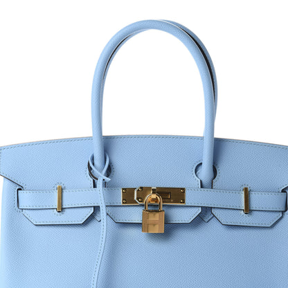 Hermes Epsom Birkin 30 Celeste 10 of 11