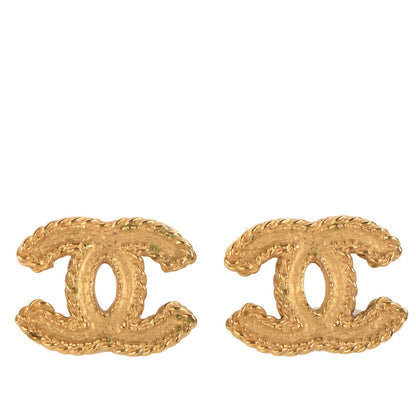 Chanel CC Earrings Gold 1 of 6