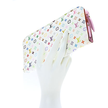 Louis Vuitton Monogram Multicolor Insolite Wallet White Litchi 2 of 8