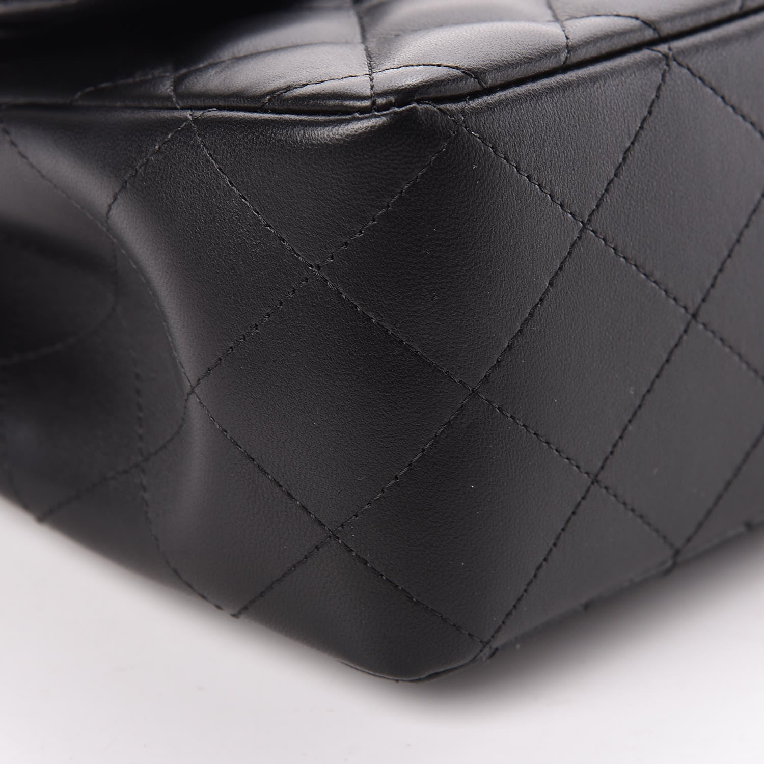 Chanel Lambskin Quilted Jumbo Double Flap Black 9 of 11