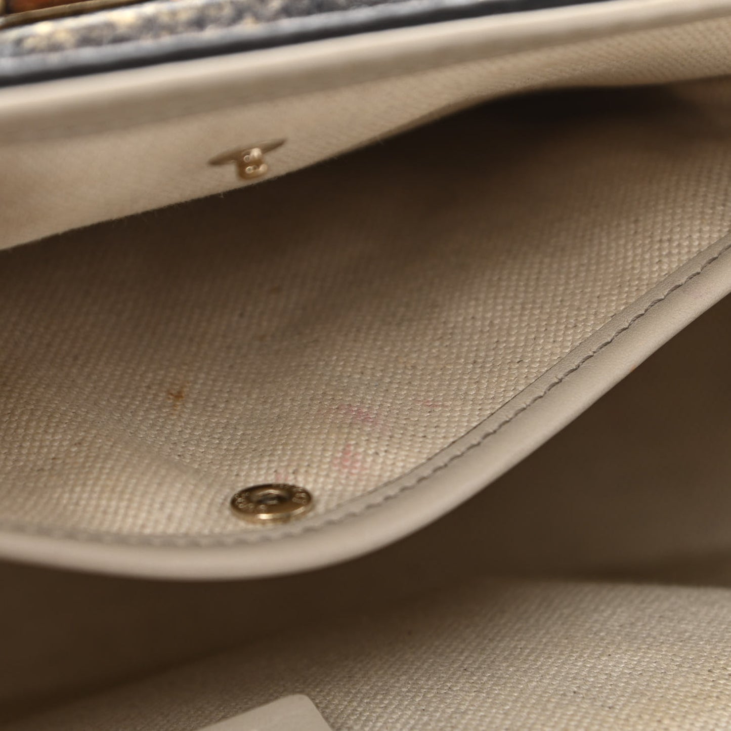 Calfskin Lizard Embossed Medium New Bamboo Top Handle Bag Grey