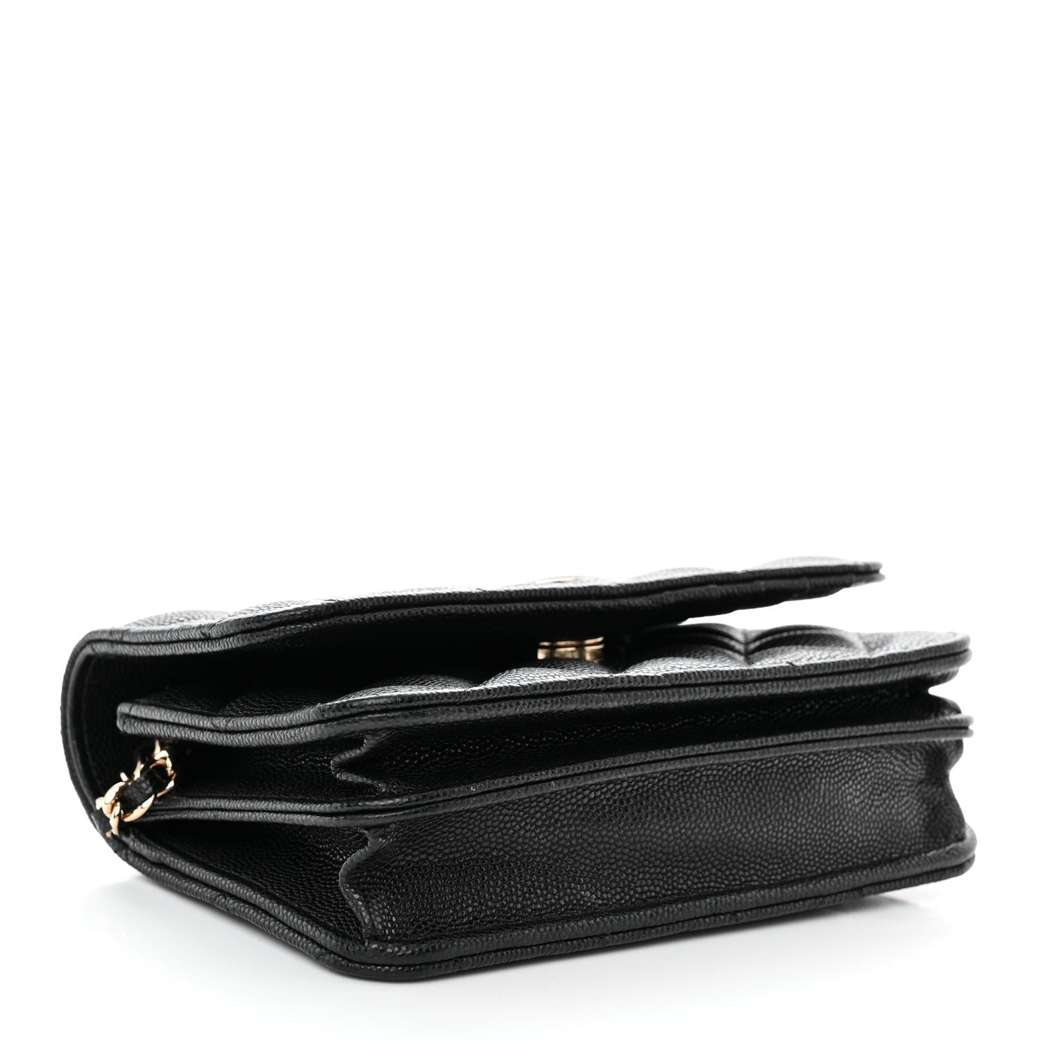 Chanel Caviar Quilted Mini Wallet On Chain WOC Black 4 of 10
