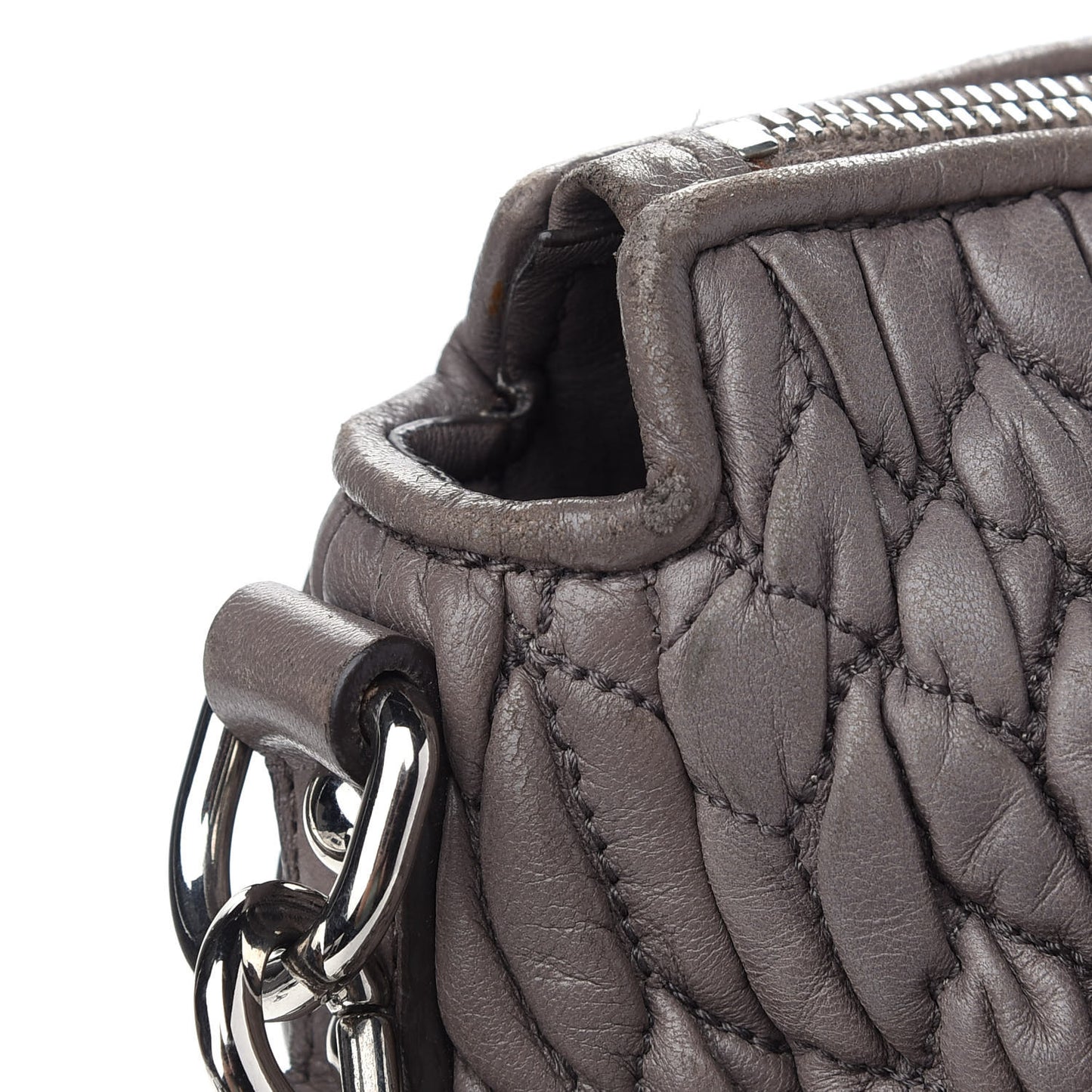 Nappa Matelasse Shopping Tote Argilla