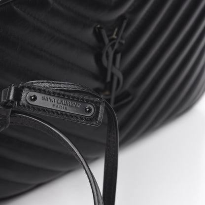 Saint Laurent Calfskin Matelasse Monogram Lou Camera Bag Black 13 of 14