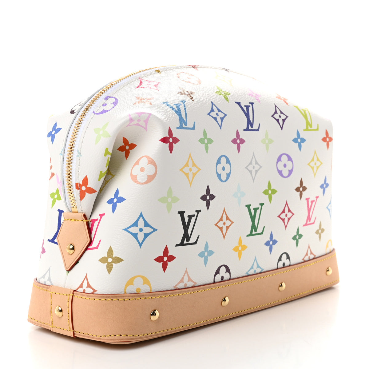Louis Vuitton LV x TM Monogram Multicolor Cosmetic Pouch GM White 3 of 7