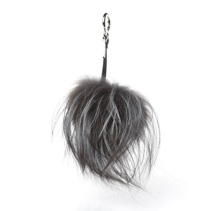 Fendi Fox Mink Rabbit Fur Freak Monster Bag Bug Charm Grey 3 of 6
