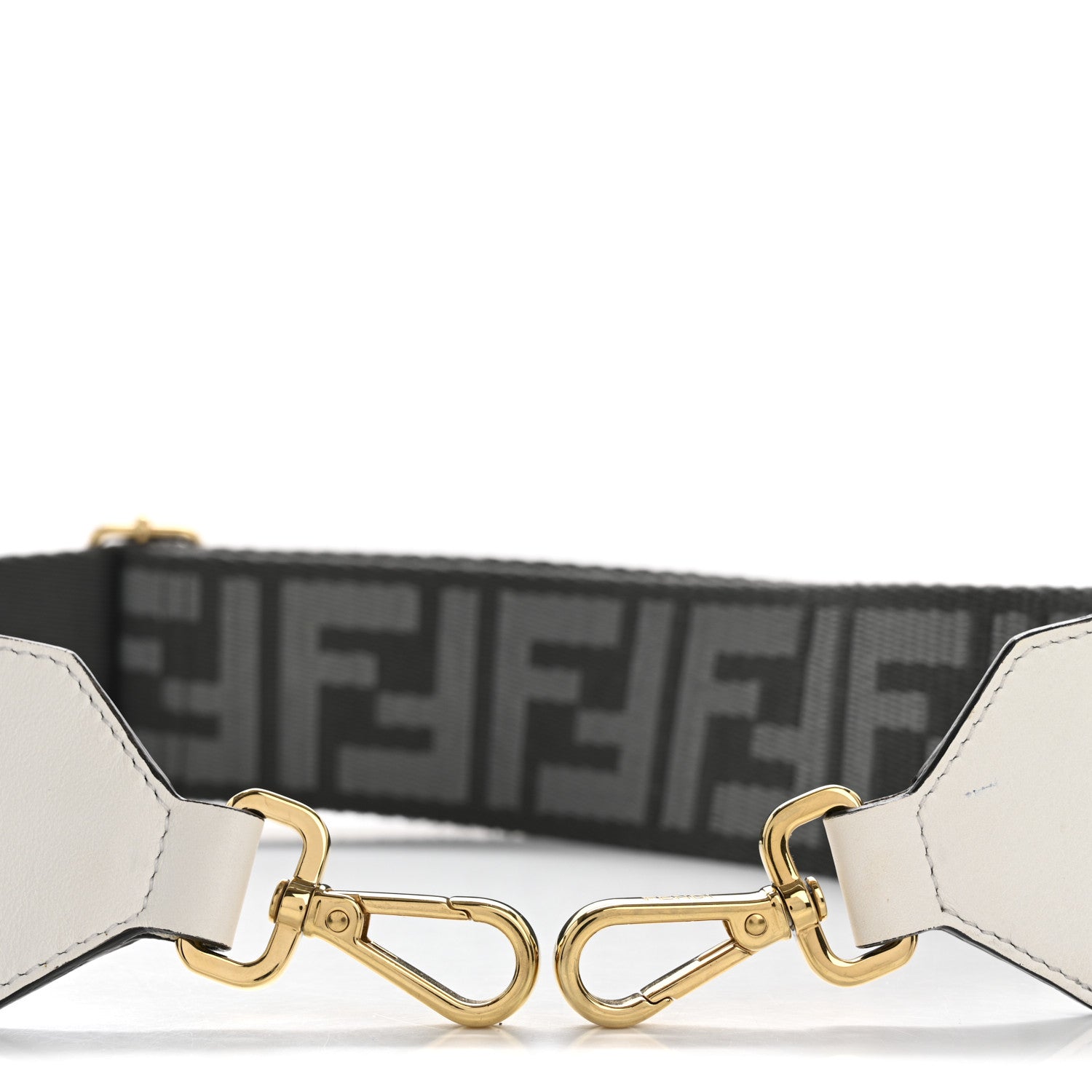 Fendi Ribbon Vitello Seta FF 1974 Adjustable Strap You Ardesia