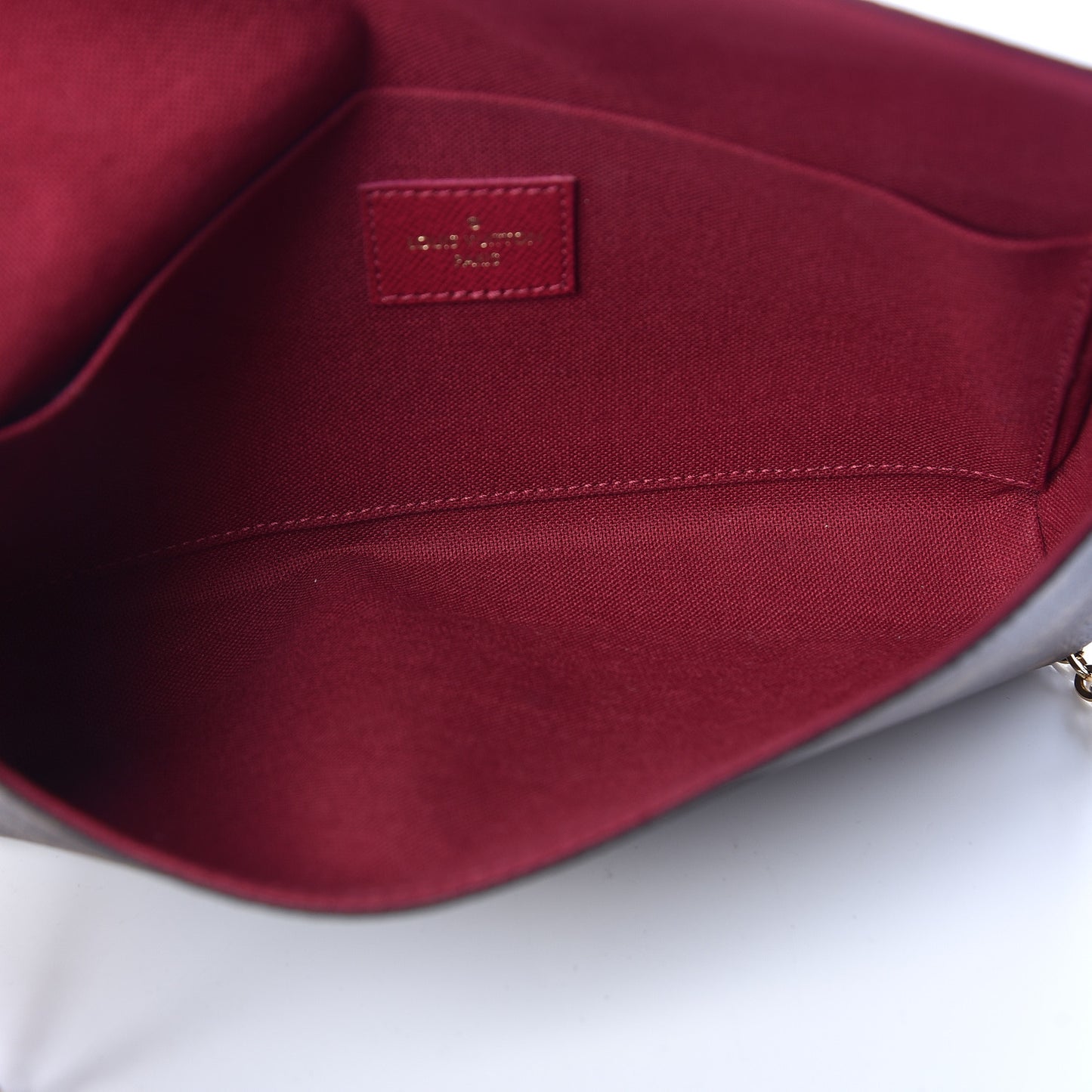 Monogram Pochette Felicie Chain Wallet Fuchsia