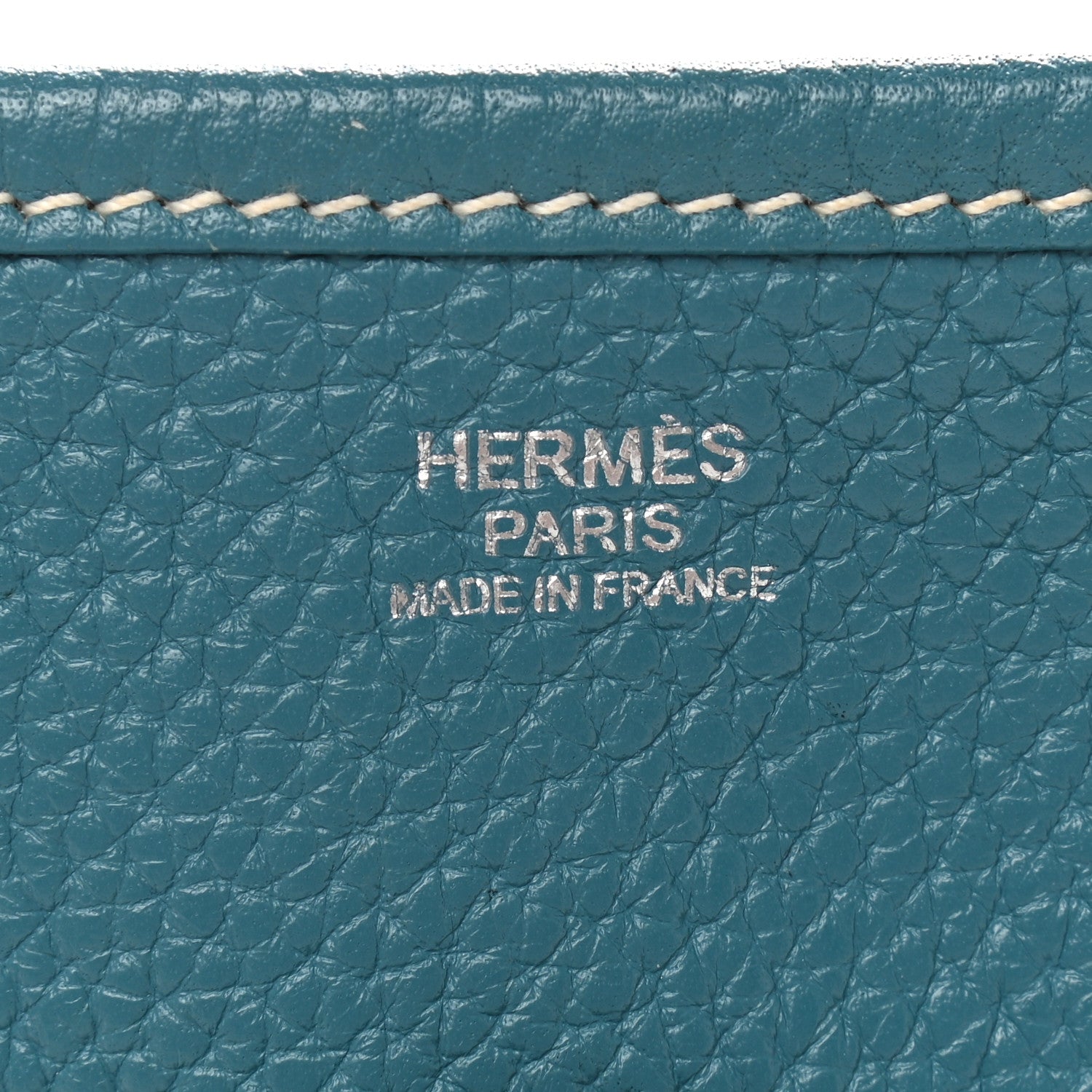 Hermes Taurillon Clemence Evelyne III PM Blue Jean 8 of 9