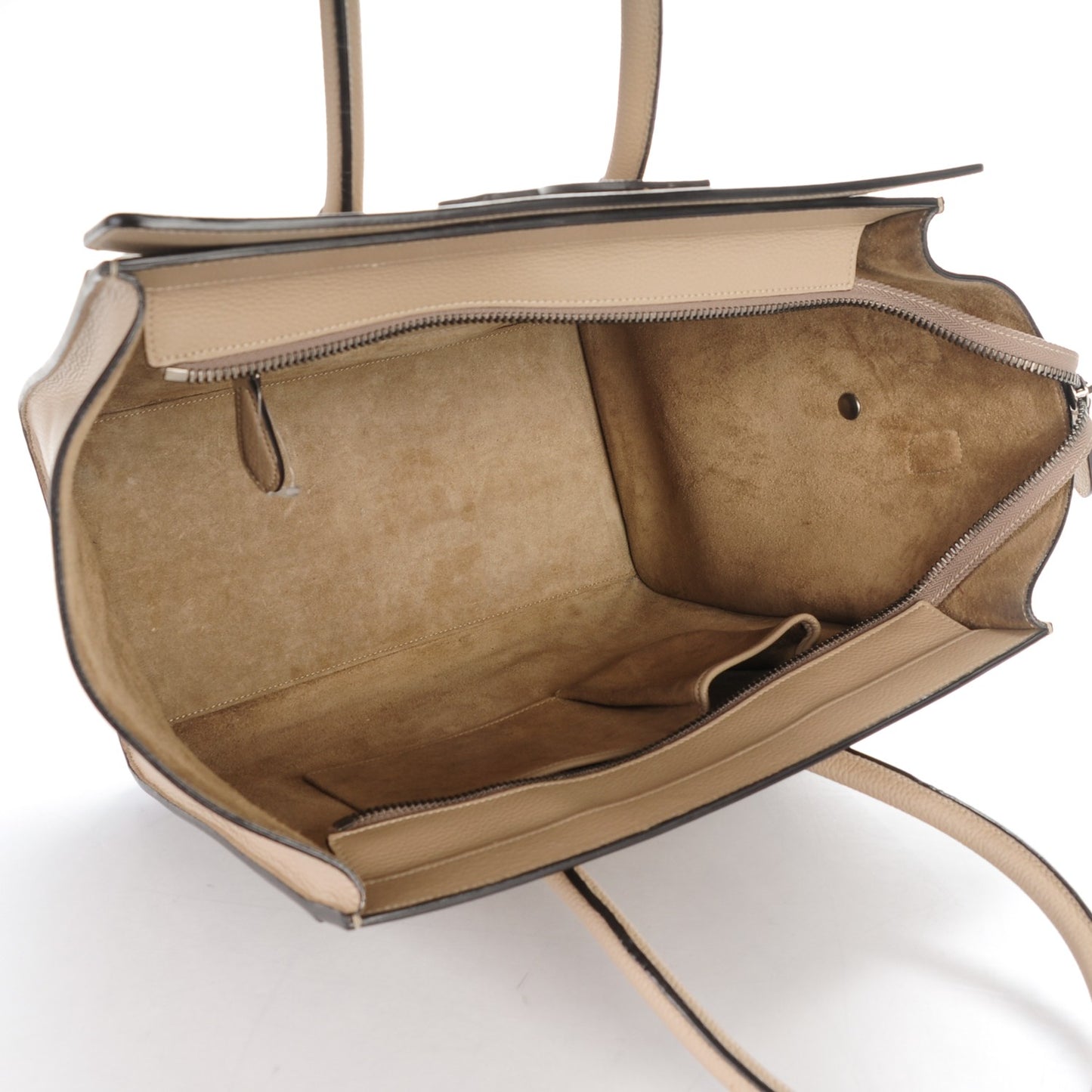 Drummed Calfskin Mini Luggage Dune