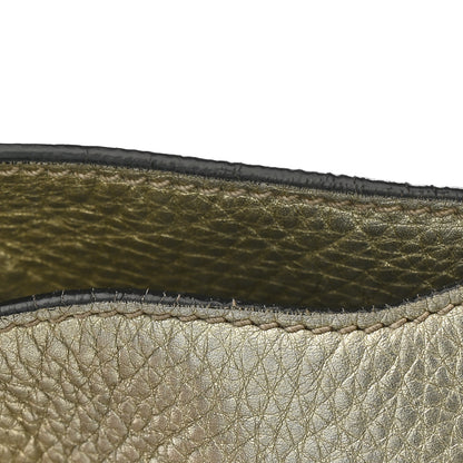 Valentino Garavani Metallic Pebbled Calfskin Small Rockstud Flip-Lock Messenger Bag Platino 16 of 19