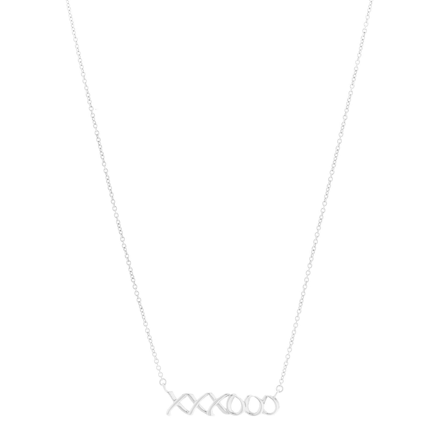 Sterling Silver Paloma's Graffiti Love and Kisses Pendant Necklace
