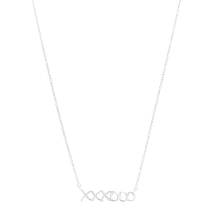Tiffany Sterling Silver Paloma's Graffiti Love and Kisses Pendant Necklace 1 of 7
