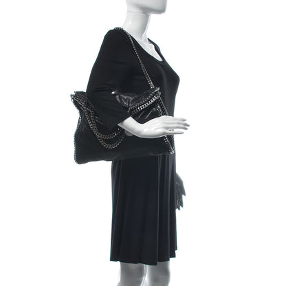 Stella McCartney Shaggy Deer Falabella Fold Over Tote Black 2 of 9