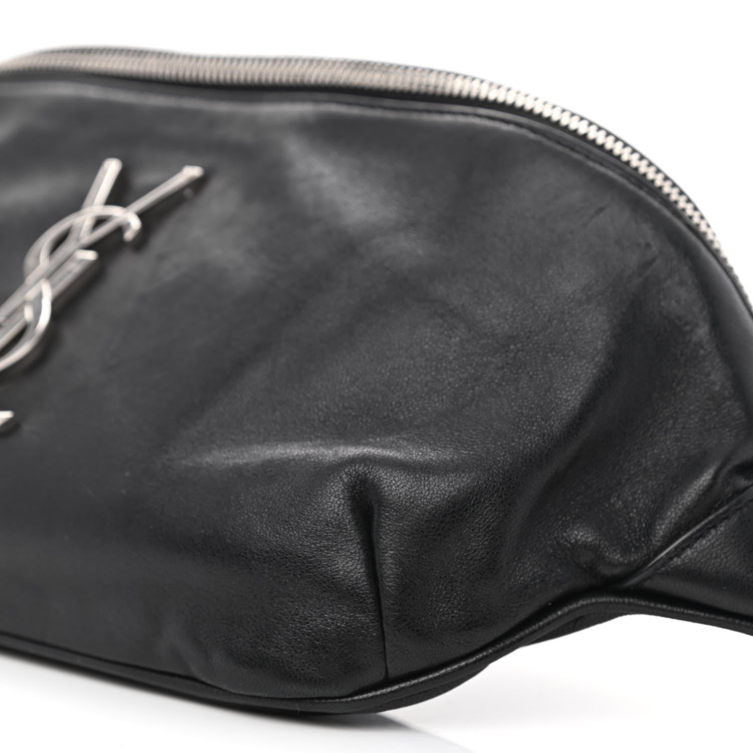 Saint Laurent Calfskin Monogram Belt Bag Black 10 of 10