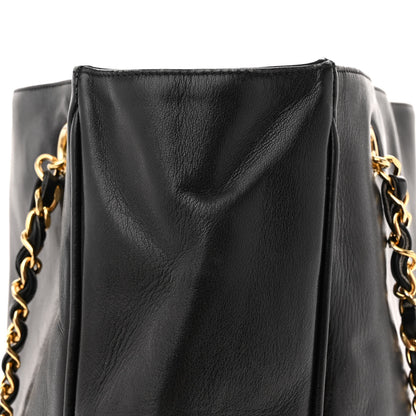 Chanel Lambskin Quilted CC Shopping Tote Black 13 of 15
