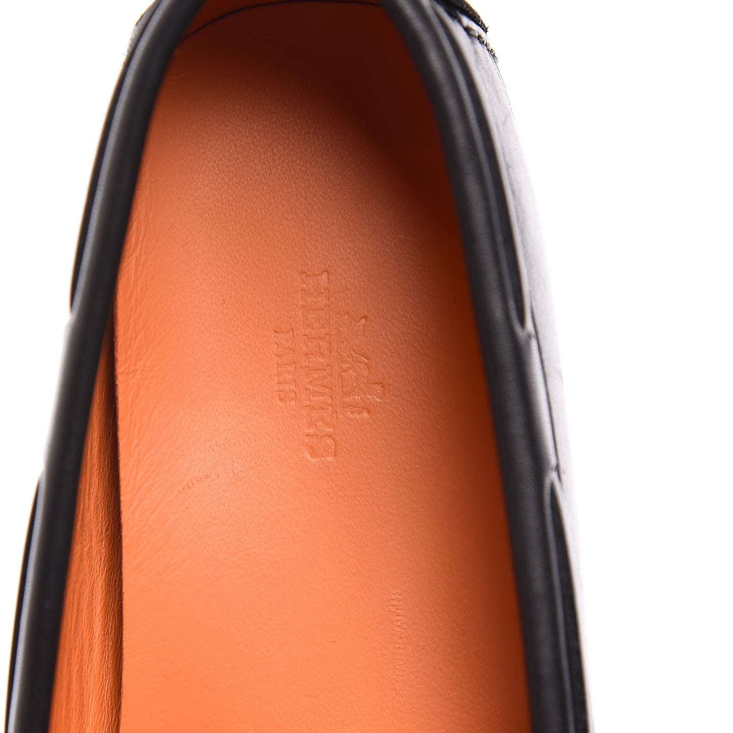 Calfskin Womens Oscar Loafers 38 Black