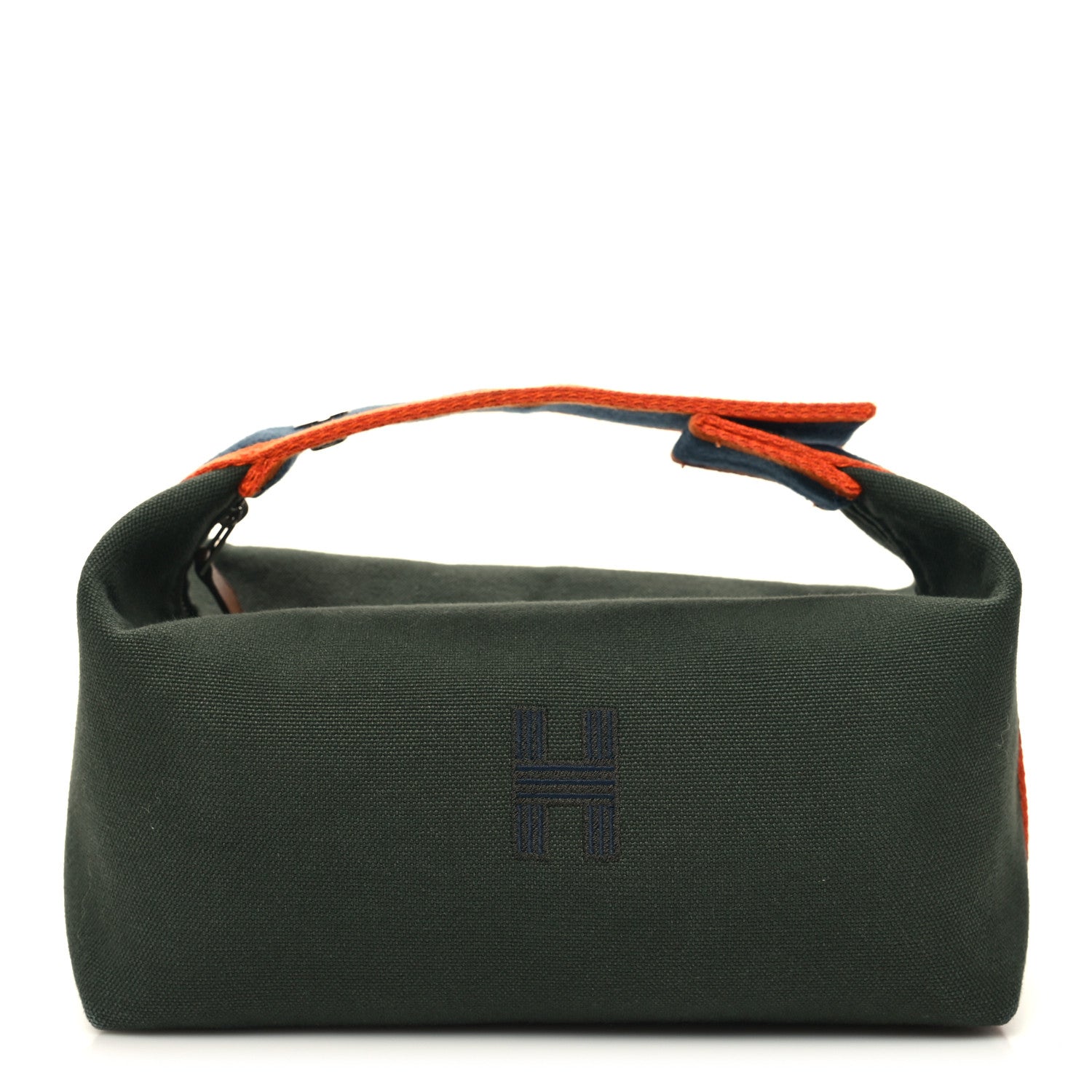 Hermes Canvas Small Bride-A-Brac Pouch Vert Foret 1 of 11