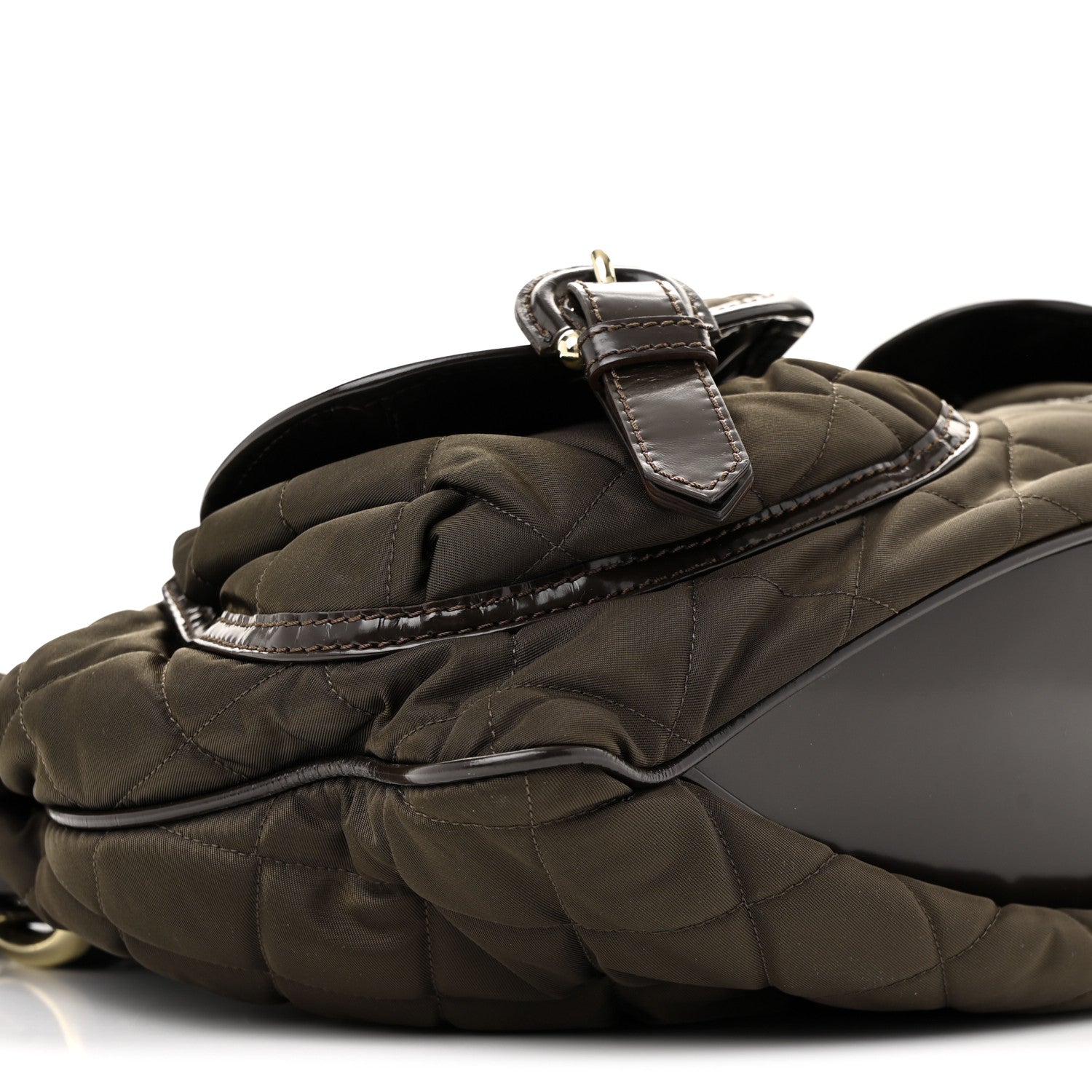 Burberry Nylon Quilted Bromley Hobo Brown 9 of 13