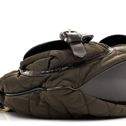 Burberry Nylon Quilted Bromley Hobo Brown 9 of 13