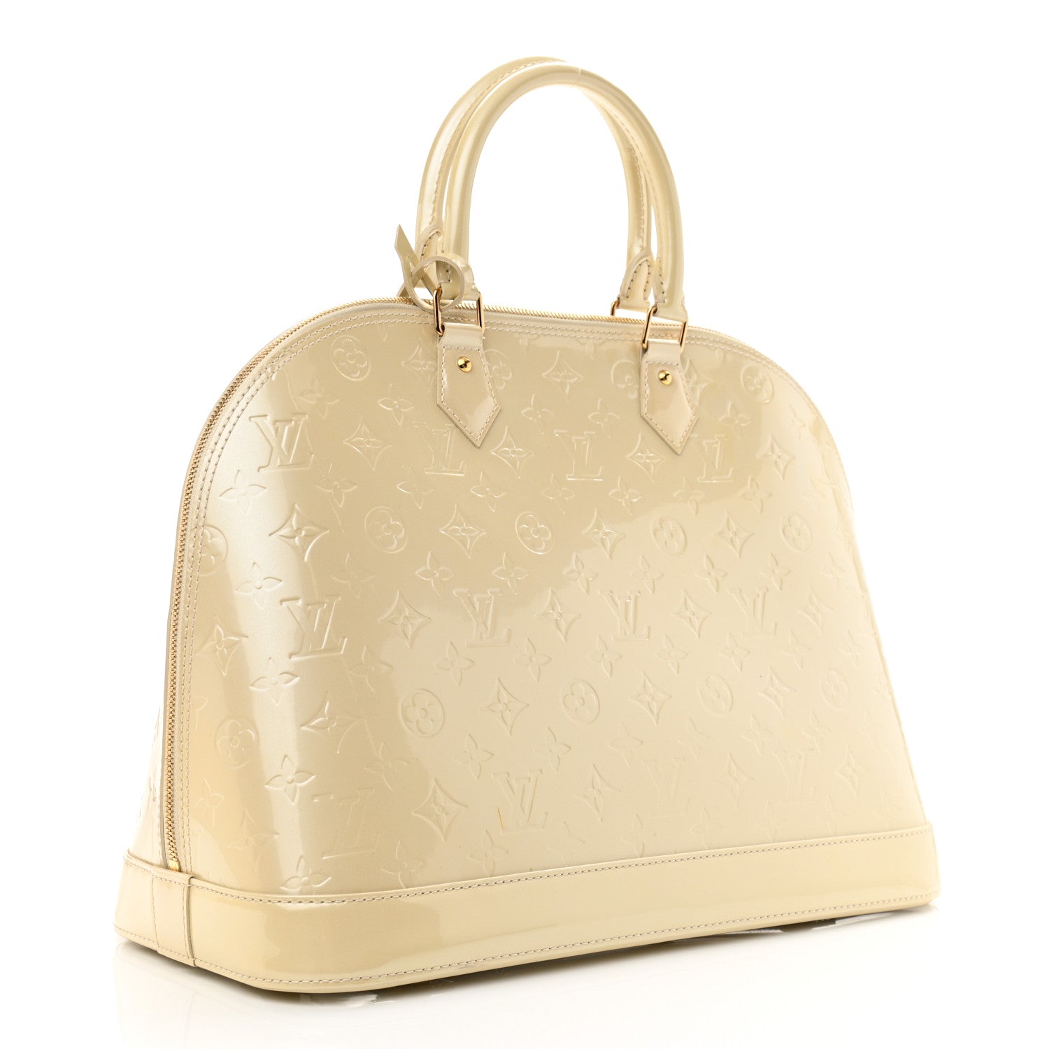 Louis Vuitton Vernis Alma GM Blanc Corail 3 of 13