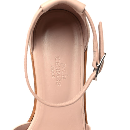 Hermes Calfskin Santorini Sandals 36 Beige Nude 7 of 10