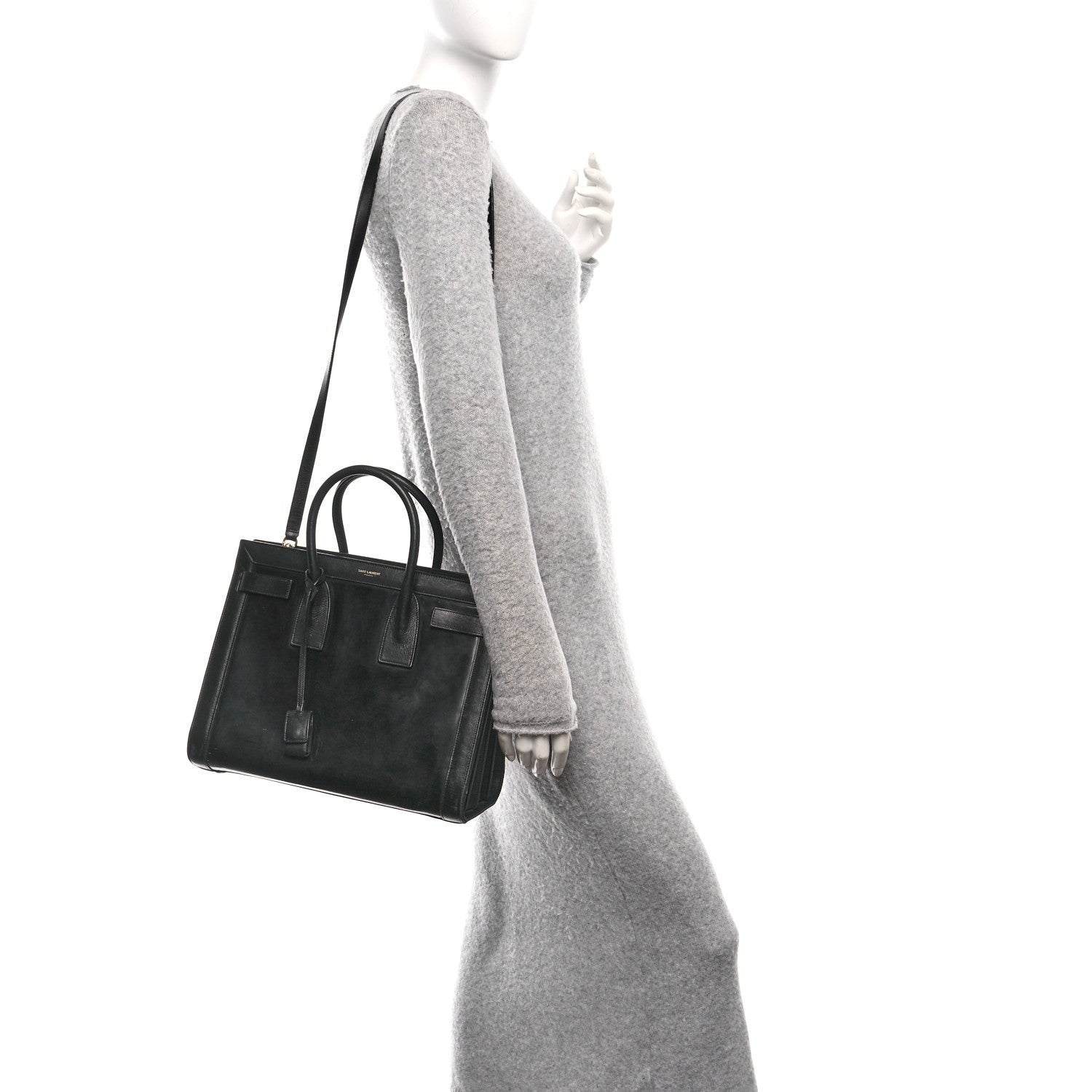 Saint Laurent Patent Calfskin Small Sac de Jour Black 3 of 11