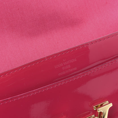 Louis Vuitton Patent Louise Clutch Rose Indien 7 of 9