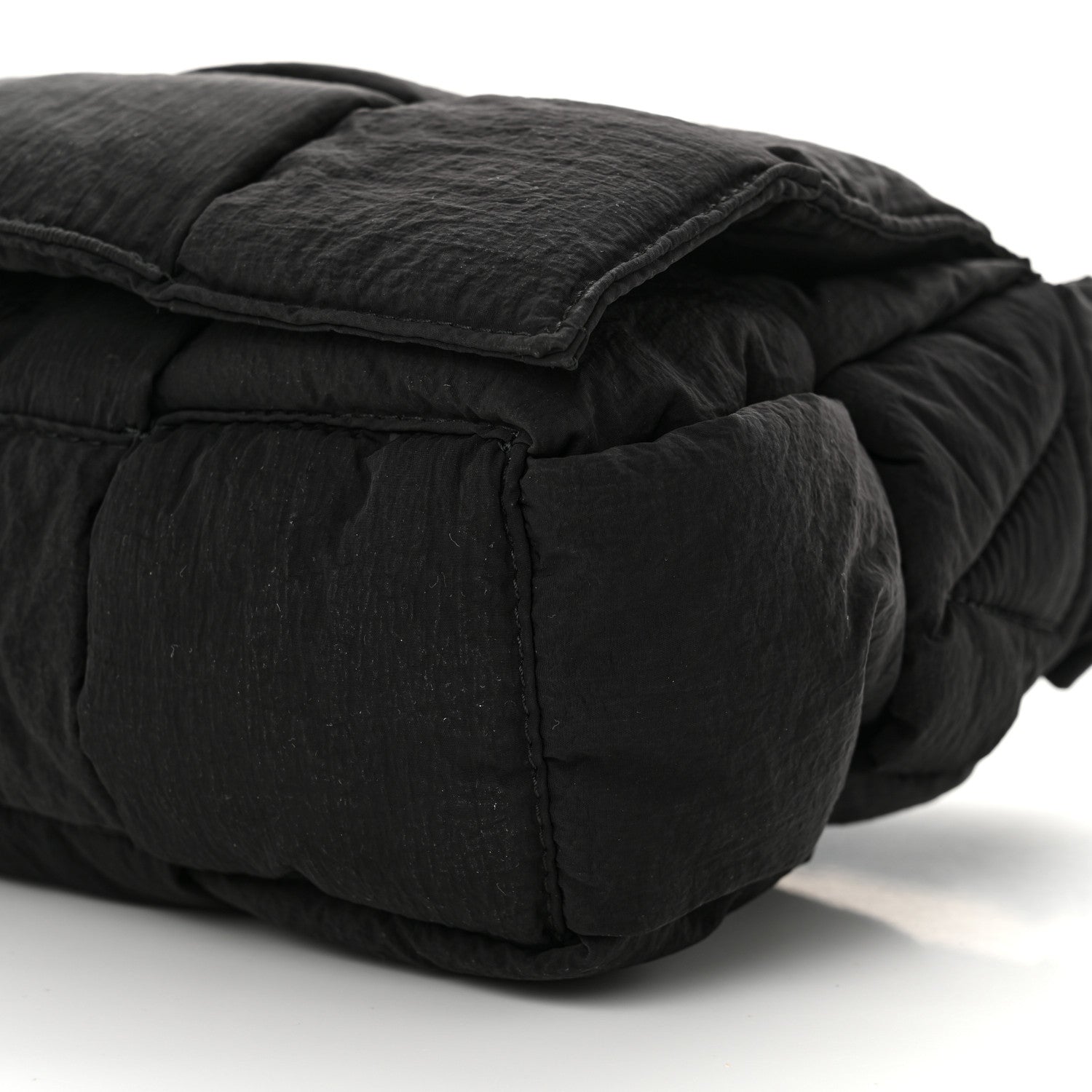 Bottega Veneta Nylon Intrecciato Padded Tech Cassette Bag Black 11 of 11
