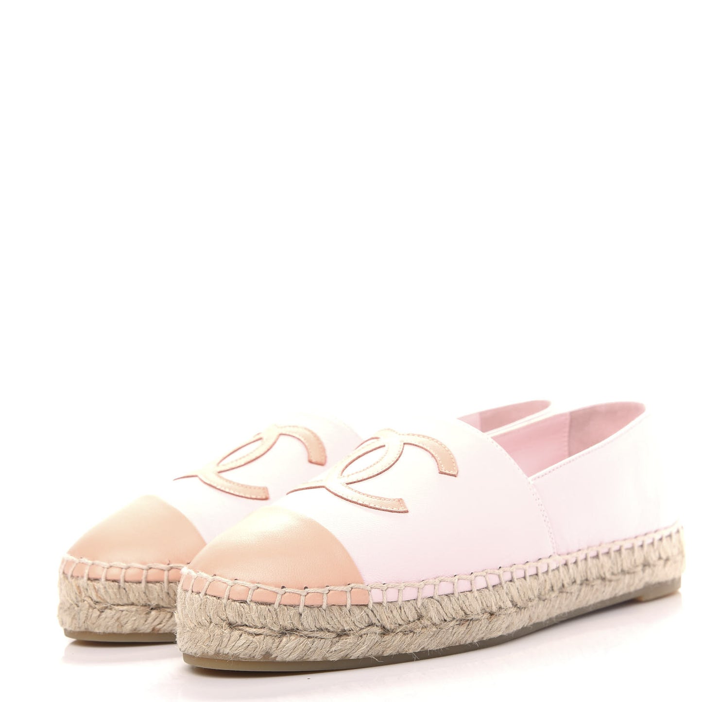 Lambskin CC Espadrilles 39 Light Pink