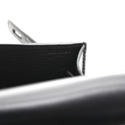 Hermes Box Kelly Depeches 25 Pouch Black 6 of 8