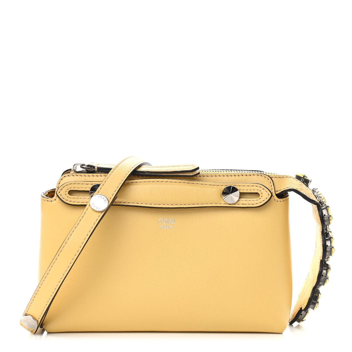 Vitello Dolce Crystal Croc Tail Mini By The Way Boston Bag Yellow