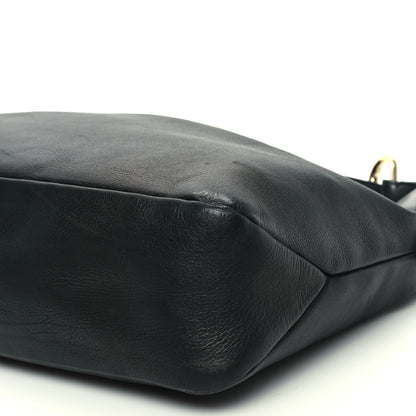 Gucci Calfskin Medium Horsebit Chain Hobo Black 10 of 16
