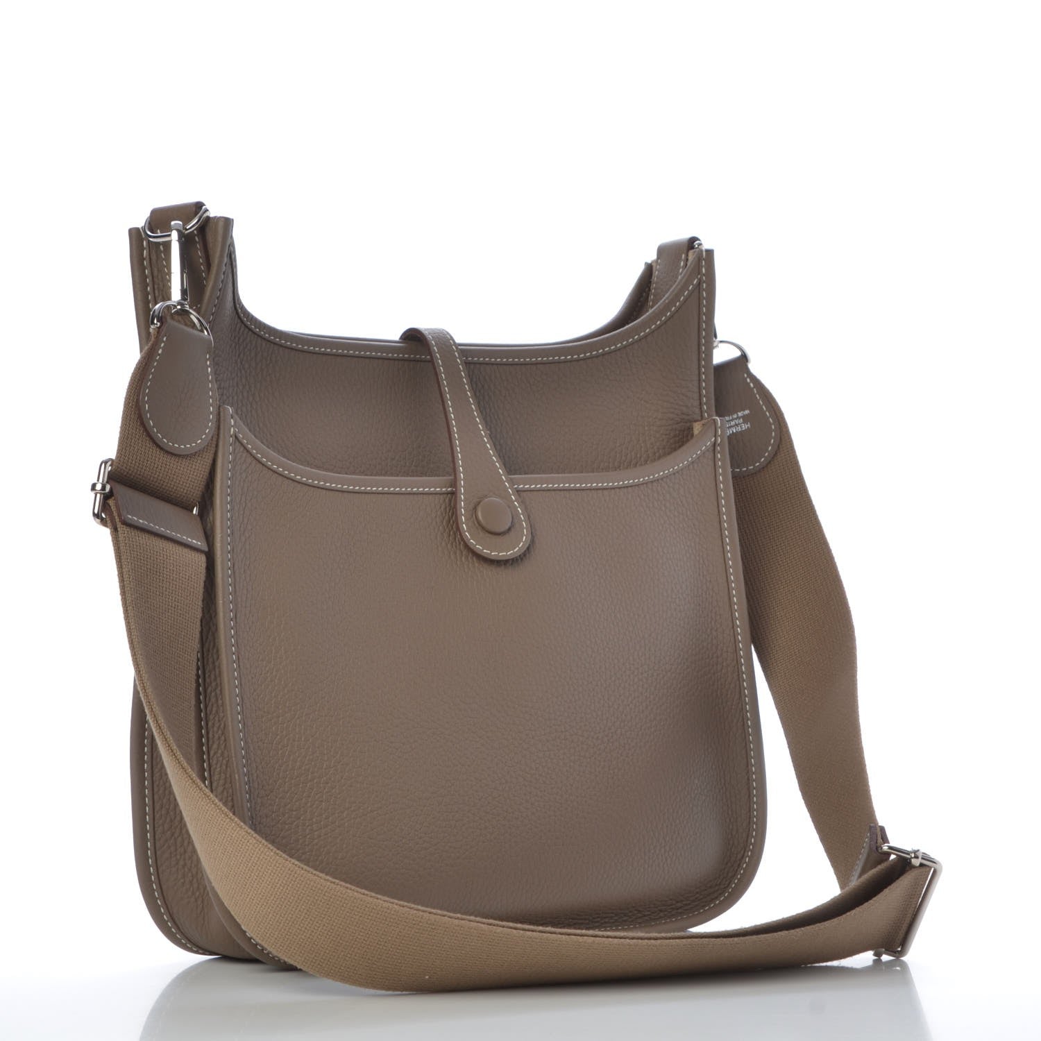 Hermes Taurillon Clemence Evelyne III PM Etoupe 3 of 7