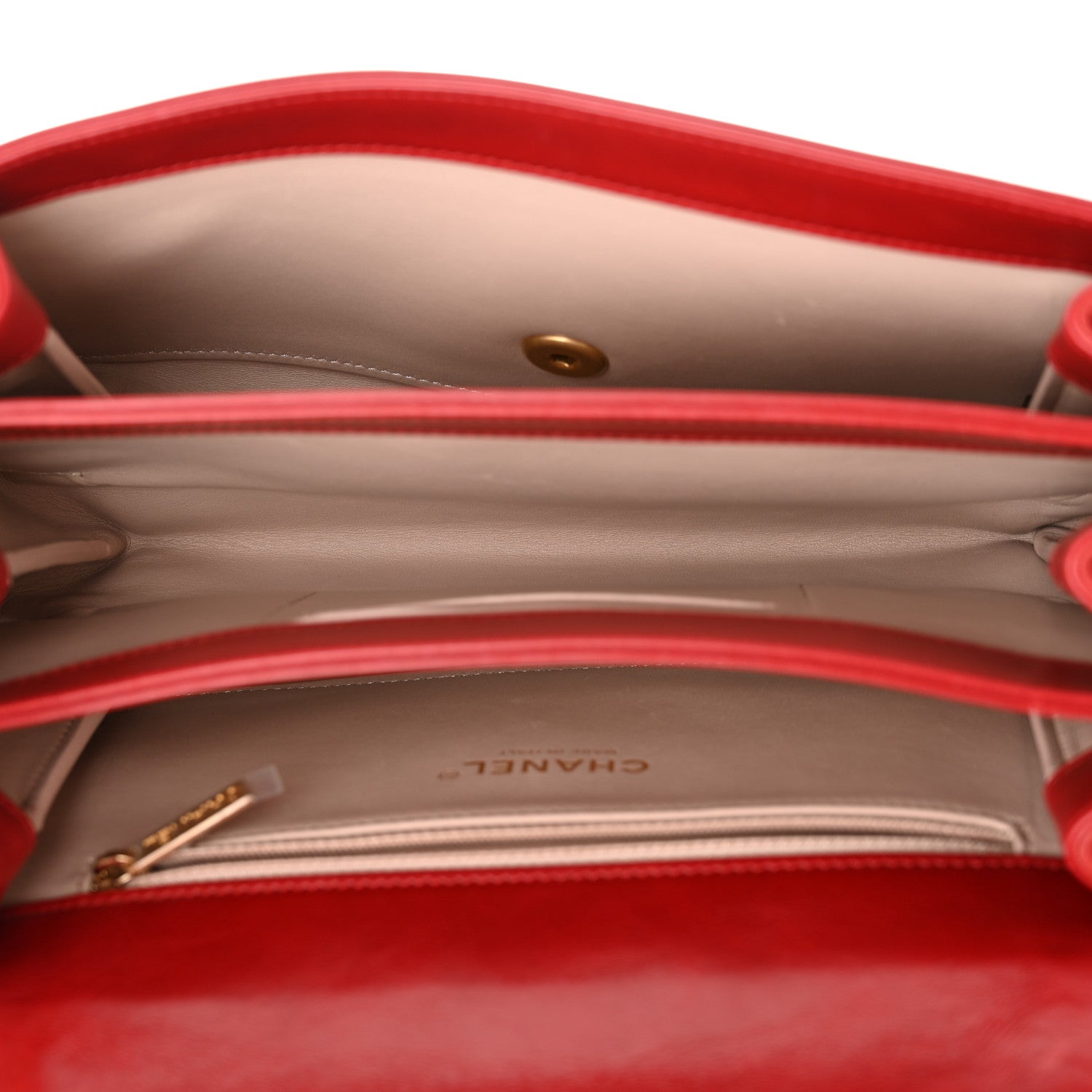 Chanel Iridescent Calfskin Quilted Small Straight Lined Flap Red 5 of 13