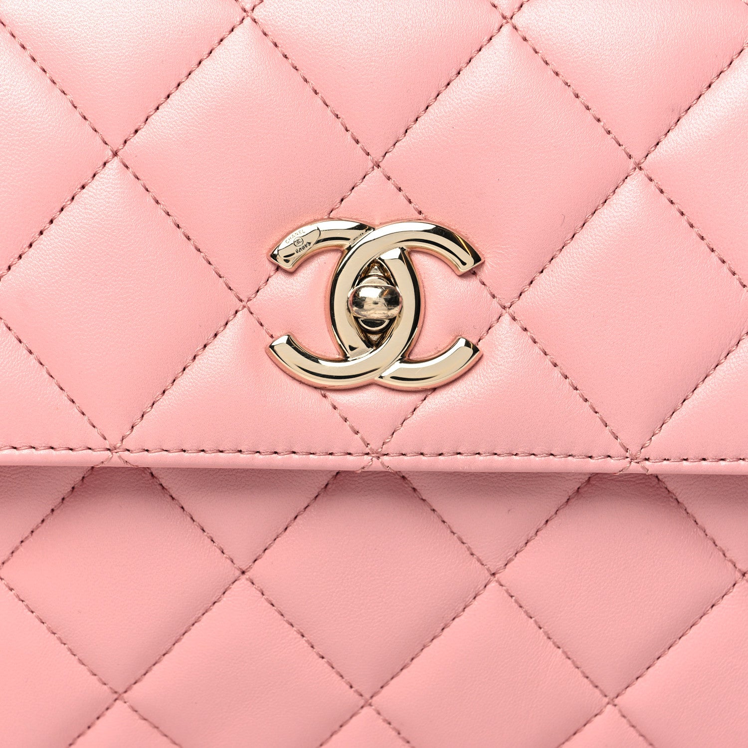 Chanel Lambskin Quilted Small Trendy CC Flap Dual Handle Bag Light Pink 9 of 11