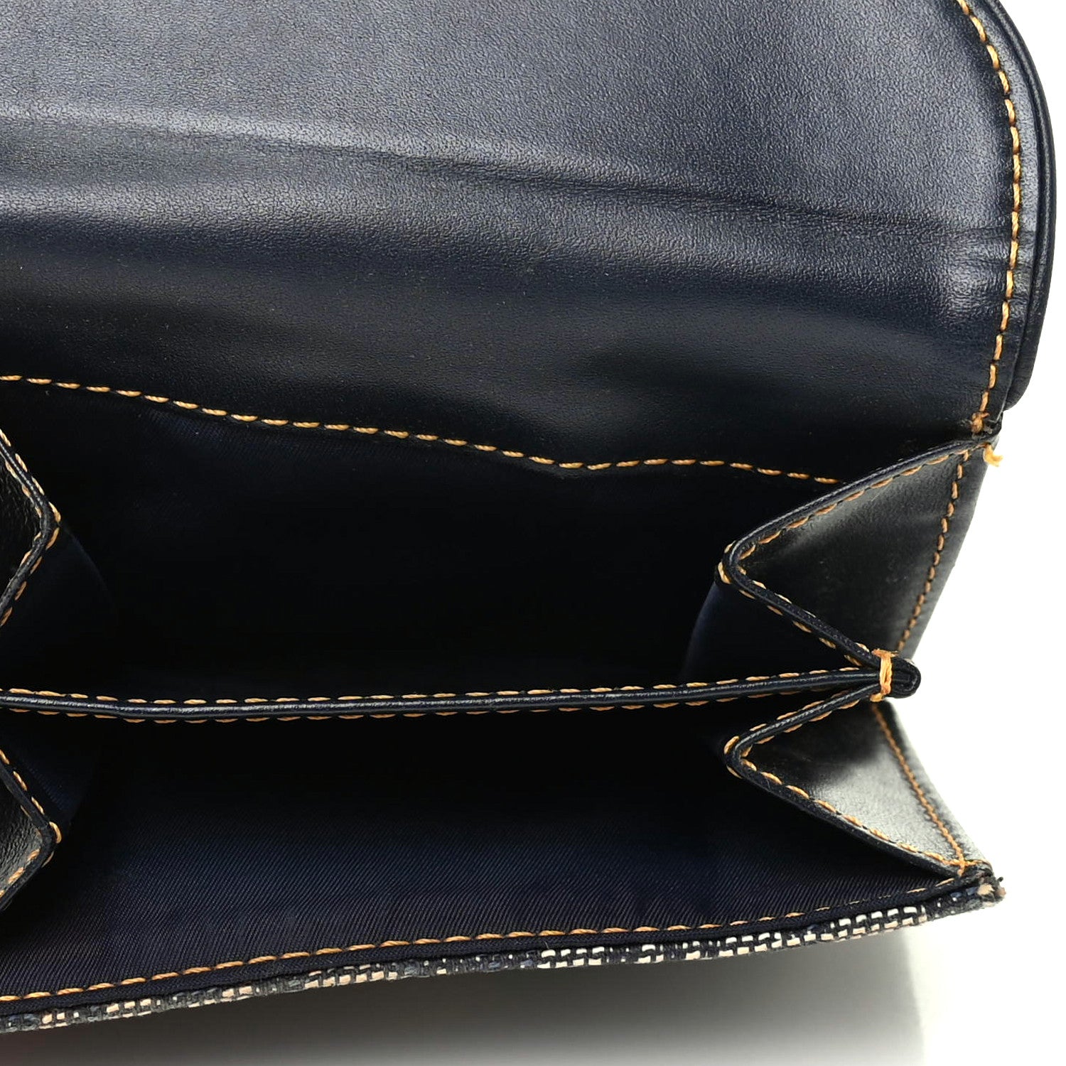 Christian Dior Monogram Compact Saddle Wallet Blue 6 of 10