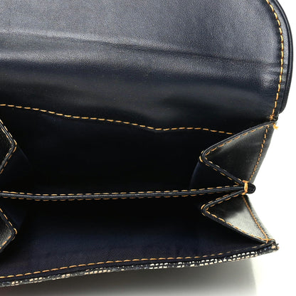 Christian Dior Monogram Compact Saddle Wallet Blue 6 of 10