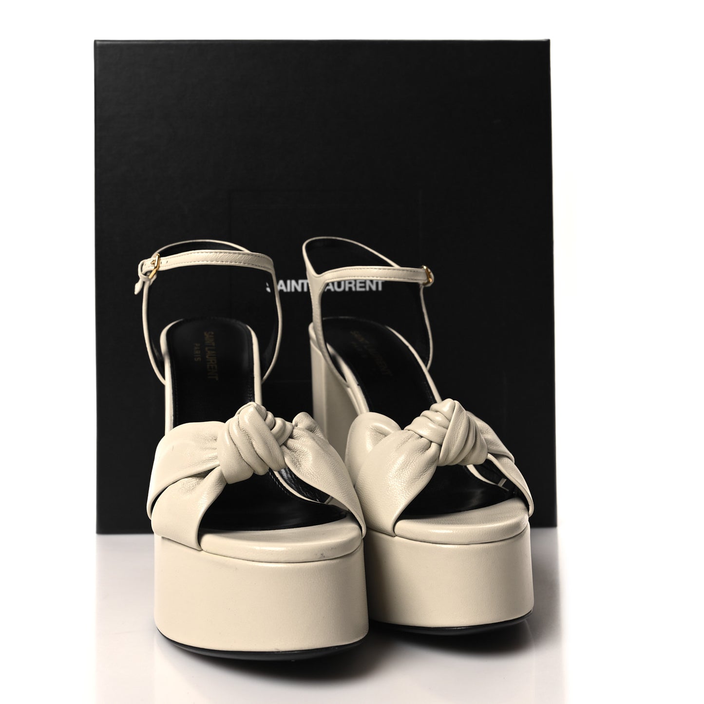 Vendome Bianca 85 Platform Sandals 38 Pearl