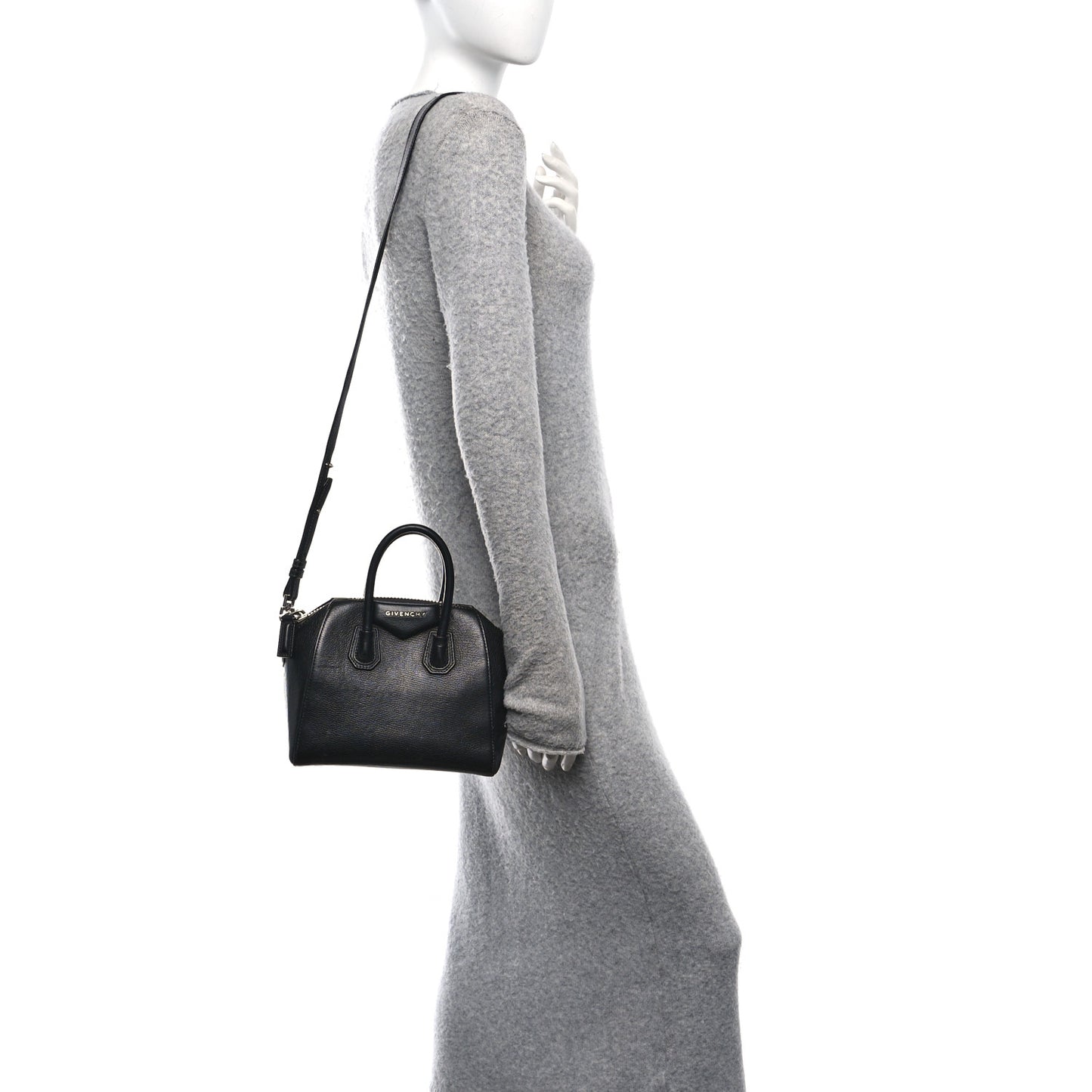 Sugar Goatskin Mini Antigona Black